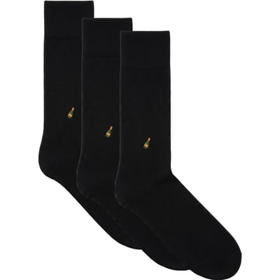A-DAM  3-pack Dress Socks Black Champagne Black Größe: 36-40 | Unterhosen Outlet | Unisex | Schwarz