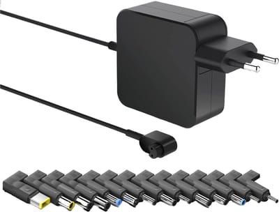 Universele Laptop Adapter - Oplader 45W/65W/90W - Voedingsadapter / Oplader geschikt voor HP, Toshiba, Asus, Acer, Lenovo, Dell, Samsung, Sony - 2 Meter - Zwart
