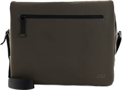 JOST Schoudertas Laptoptas met laptopvak Hamar Shoulderbag Olive Olijfgroen