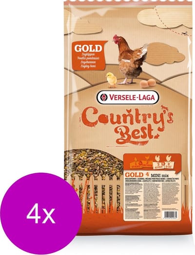Versele-Laga Country`s Best Gold 4 Mini Mix - Kippenvoer - 4 x 5 kg