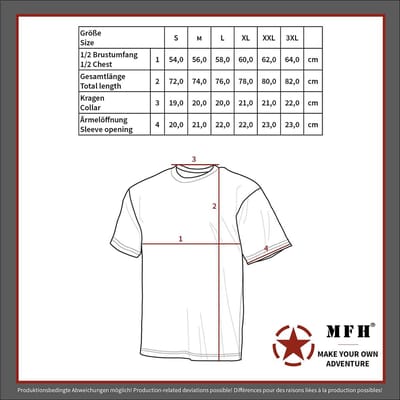 MFH - US T-Shirt - korte mouw - Operation camo - 170 g/m² - MAAT 5XL