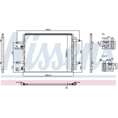 Condensor, airconditioning NISSENS 941004