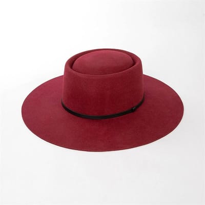 202602-HH2106B ins chique winter wolvilt 9,5 cm rand pu riem fedora hoed dop mannen vrouwen vrije tijd panama jazz hoed head size 57cm