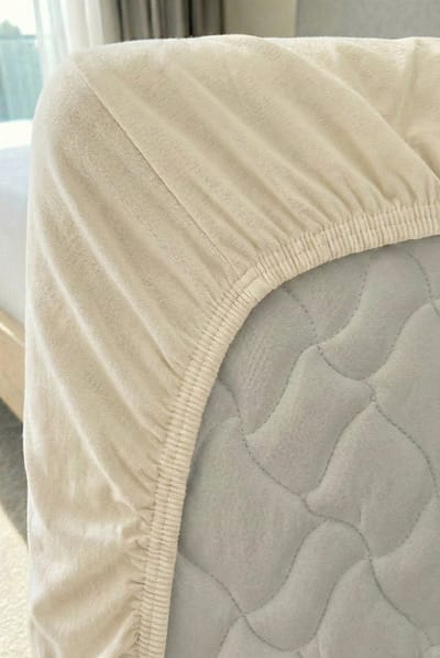 Blanche & Nuit – Hoeslaken 90x200 – 100% Katoen – Jersey Hoeslaken – Heerlijk Zacht – 170 g/m² – Strijkvrij & Ademend – Crème