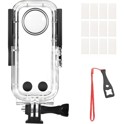 Panoramische camera Duikbehuizing Waterdichte behuizing Duikbehuizing Onderwater 40M Vervanging voor Insta360 transparant