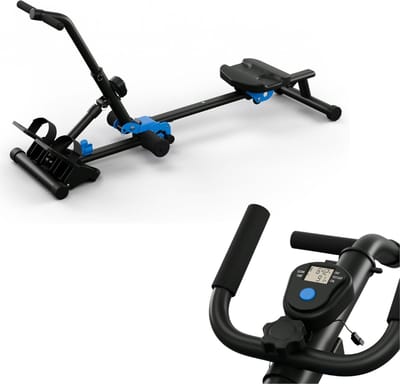 CLVP® Roeitrainer Inklapbaar - Hometrainer - Roeimachine Fitness - Zwart