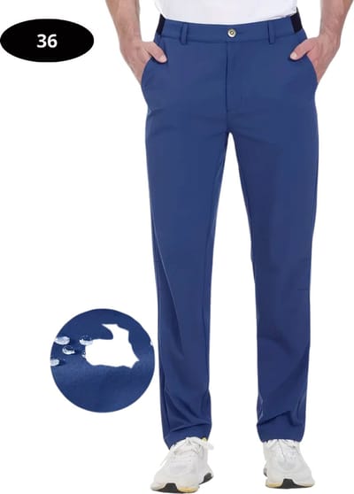Bovista Golfbroek Heren - Golfkleding - Golfen - Golf Accessoires - Nette Pantalon - Blauw XL - Maat 52