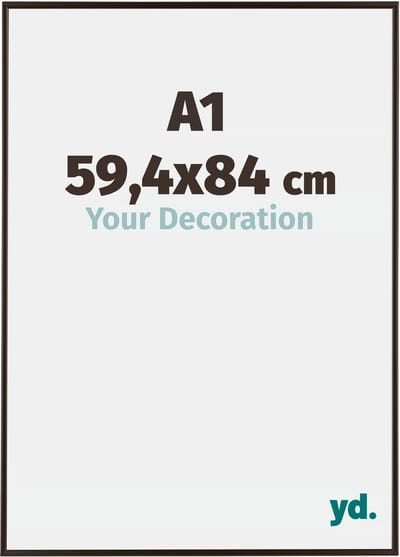Your Decoration - Fotolijst A1 59,4x84 cm - Kunststof - Antraciet - Evry