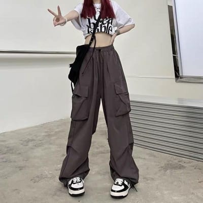 Casual Broek Kinderen Lente en Herfst Nieuwe Spice Girl Wijde Pijpen XL bruin