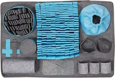 Snuffelmat Honden - Voer Spel - Mentale Stimulatie - Scheurbestendig Materiaal - 66 x 44 cm - Multicolor