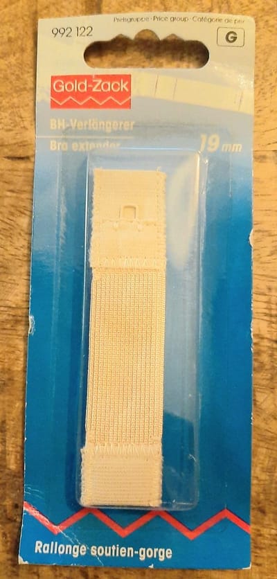 Prym art. 992 122 - bh verlengstuk beige - 19mm - bhverlenger - verlenger 1haaks - 1 haak