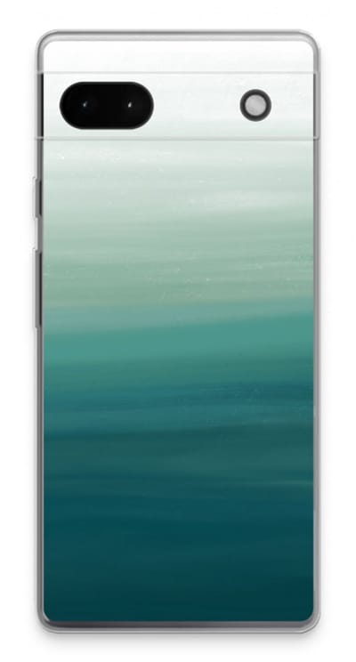 Case Company® - Hoesje geschikt voor Google Pixel 6a hoesje - Ocean - Soft Cover Telefoonhoesje - Bescherming aan alle Kanten en Schermrand