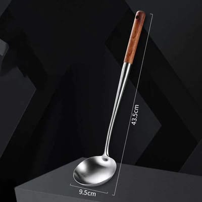 Ustensiles de cuisine Wok Spatule Fer et louche Ensemble d'outils Spatule pour équipement de cuisson en acier inoxydable Accessoires de cuisine Essentiels