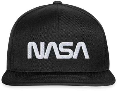 NASA Logo Wit Borduurwerk Snapback cap