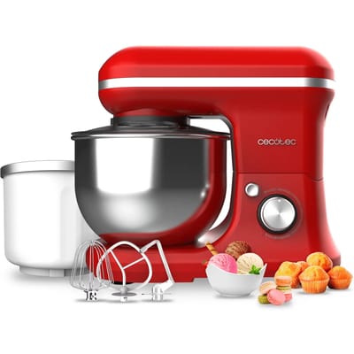 Cecotec Cecomixer Merengue 5L 1200, 5 l, Rood, Draaiknop, 1200 W, 220-240 V, 50-60 Hz