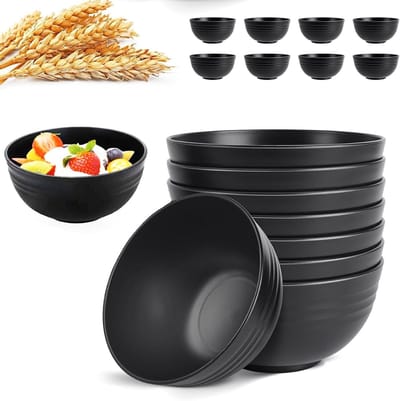 Set van 8 Schalen van 700 ml - Ideaal voor Soep, Salades, Cereal en Snacks - Stevige en Breukbestendige Plastic Schalen