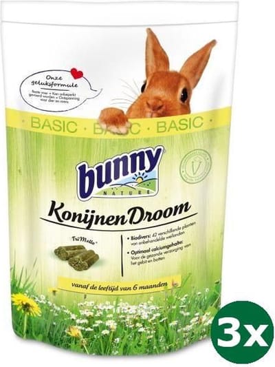 3x1,5 kg Bunny nature konijnendroom basic