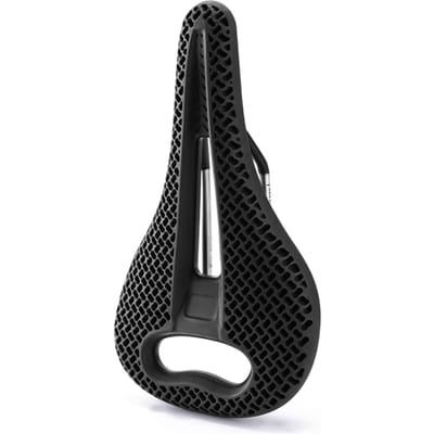 Fietspedaal 3D Honingraat Fietszadel Vervanging met Holle Verlichtingszone Lichtgewicht Basis Schokabsorberend en zwart