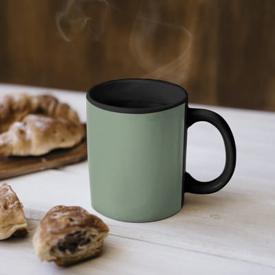 Magische Mok - Foto op Warmte Mokken - Koffiemok - Groen - Waterijsje - Stokje - Illustratie - Magic Mok - Beker - 350 ML - Theemok