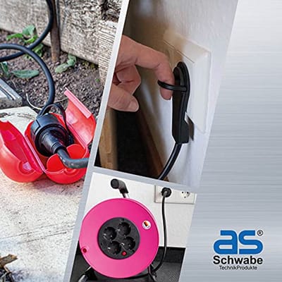 Euro Steckdosenleiste 3-fach met Schakelaar - 1,4 m Kabel, 230V, 2,5A, verhoogde Bescherming