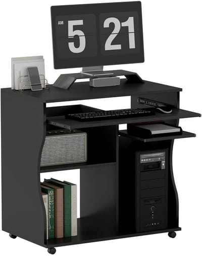 Compact Bureau - Schrijftafel - Computerbureau - Bureautafel - Bureau - Verrijdbaar -80 x 48 x 75 cm