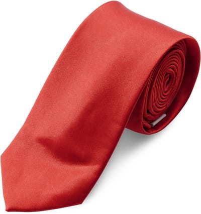 Glanzende Rode 6cm Basic Stropdas