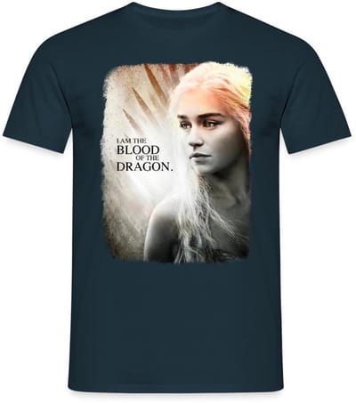 Game Of Thrones Daenerys Targaryen Citaat T-Shirt Heren
