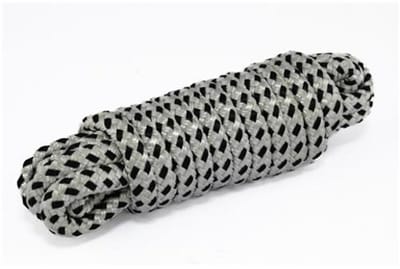 Hollex zwart wit polyester 16-strengs Landvast Ø14mm 10 meter