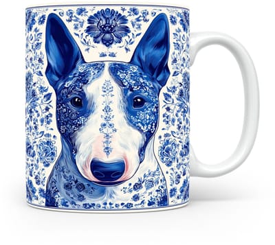Mok Bull terrier Beker voor koffie of tas voor thee, cadeau voor dierenliefhebbers, moeder, vader, collega, vriend, vriendin, kantoor, opa, oma, hond, kerst, sinterklaas, verjaardag