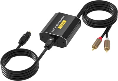 Digitale naar Analoge Audio Converter 192kHz RCA Optisch Toslink naar 3.5mm Adapter