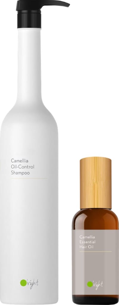 O’right Duo Camellia Shampoo -1L & Camellia Essential Hair Oil 100ml