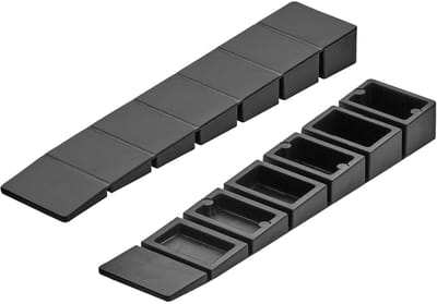 SOTECH set van 50 meubelwiggen 75 x 15 mm voor het compenseren van hoogteverschillen tot 7,5 mm Onderlegwiggen met breekpunten Afstelwiggen voor het waterpas zetten van deuren, meubelpoten