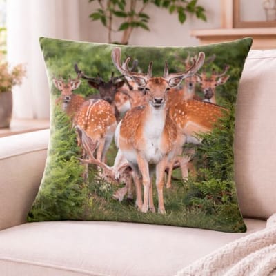 Velvet Woodland Deer Collection Kussenhoes - 45x45 cm