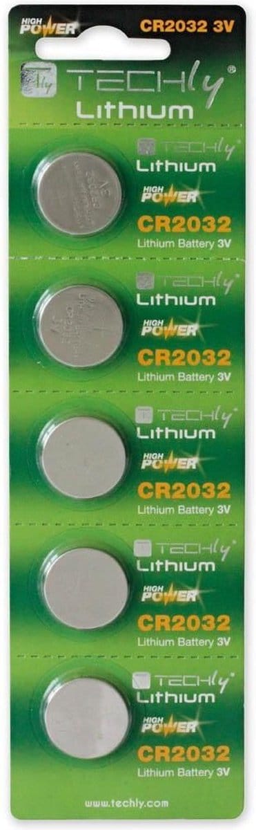 Techly CR2032 Wegwerpbatterij Lithium