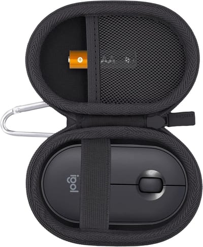 Harde Reisbeschermhoes voor Logitech Pebble M350s/M350 en POP Draadloze Bluetooth Muis, Ideaal voor Bescherming en Opslag