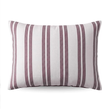 Zelesta Special Hampton Kussensloop Set van 2 - Bordeauxrood 60×70 cm