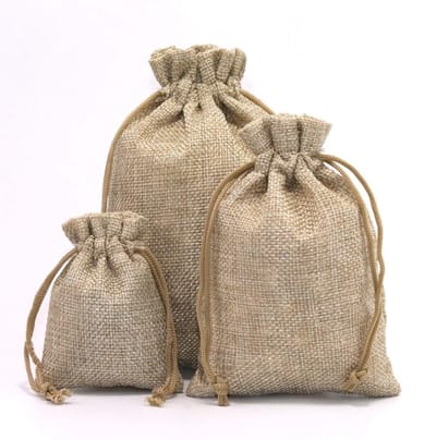 Dailygoody - Jute zakjes - Cadeauzakjes - Herbruikbare sieradenzakjes - 10 x 15 cm - Perfect voor feestjes - Ideaal voor bruiloften, kinderverjaardage...