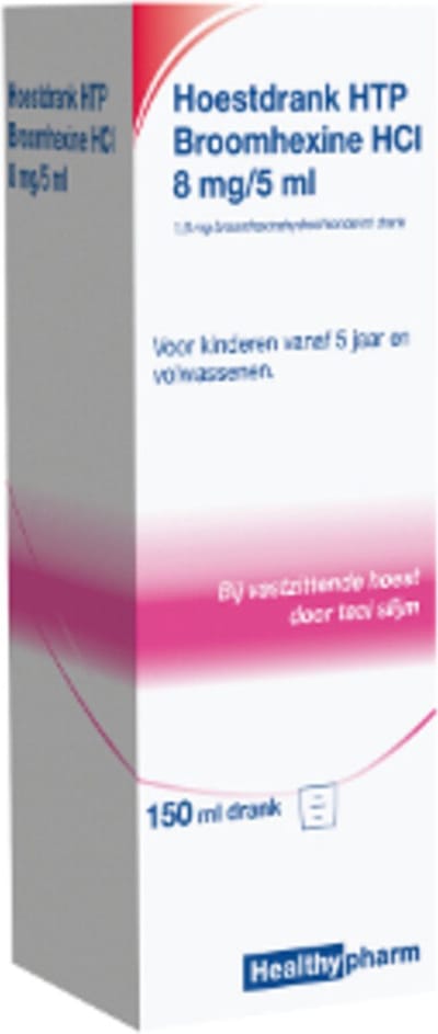 Healthypharm Hoestdrank Volwassen 8mg/5 ml - 1 x 250 ml