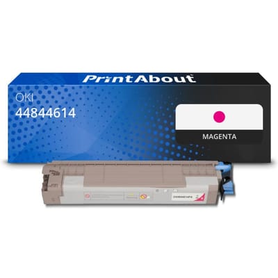PrintAbout huismerk Toner 44844614 Magenta Geschikt voor OKI
