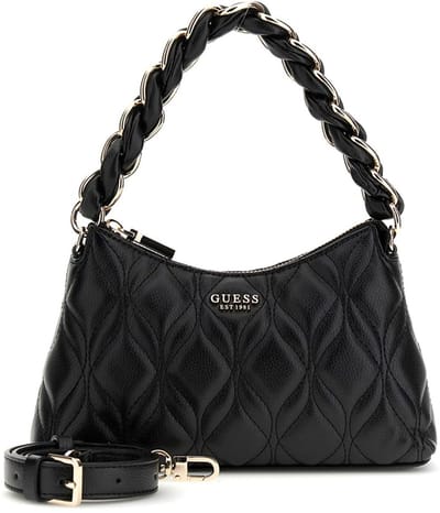Guess Maxine Kleine Schoudertas Dames - Imitatieleer - Zwart