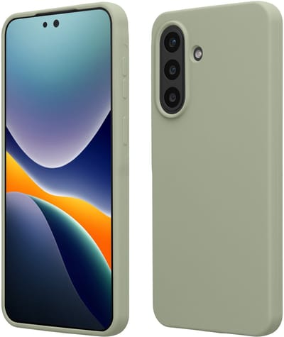kwmobile telefoonhoesje geschikt voor Samsung Galaxy A57 5G - Hoesje met siliconen coating - Smartphone case in grijsgroen