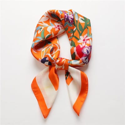 Dames 70*70cm Vierkante Zijden Sjaal/Sjaals Luxe Wikkel Haarband Band Tas Wikkel Zacht Neckerchief Hijab Hoofddoek Vrouwelijke Foulard 70x70cm gray