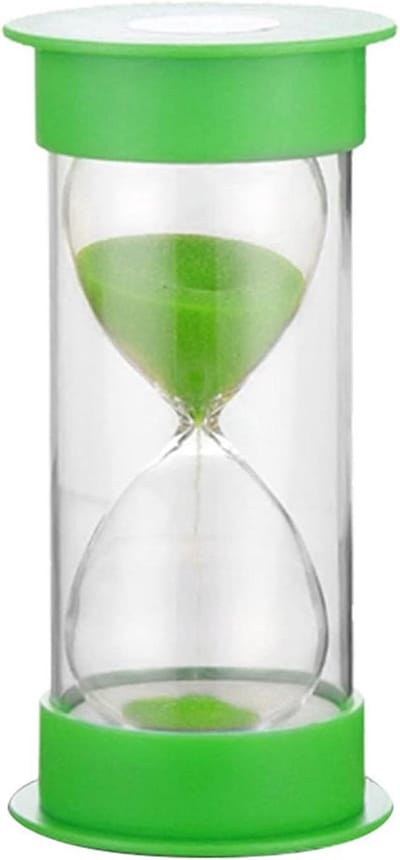 Zandloper Timer - Zandglas - Tijdmanagement - Dubbele Bescherming - 30 Minuten - Groen
