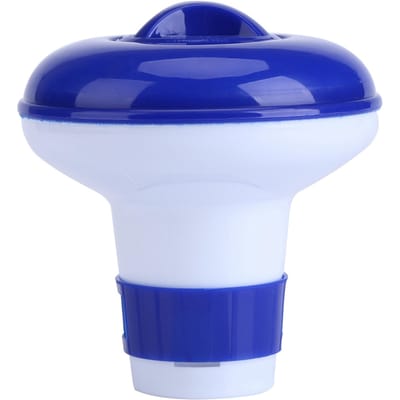 Blauw en Wit Zwembad Spa Drijvende Chloor Broom Chemische Dispenser M