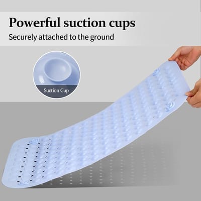 Dailygoods- Douchemat Antislip 90 x 60 cm - Douchemat met Zuignappen - Machinewasbaar - Badmat Antislip - Geschikt voor Bad en Badkamer - PVC Materiaal