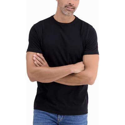 Lerros - Basic T-shirt - Heren - M - Zwart - Katoen - 2003014 (2Pack)