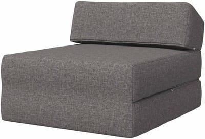 Vouwbare Bankbed - Slaapbank Bank - Compact Zitten - Omkeerbaar Ontwerp - 60 x 70 x 41 cm - Lichtgrijs