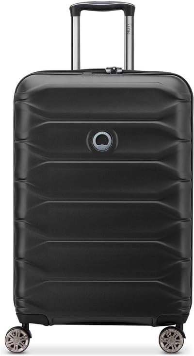 Delsey Paris Meteor 4 wielen Trolley 68 cm met uitbreidingsplooi - Harde bagage - TSA slot - deep black