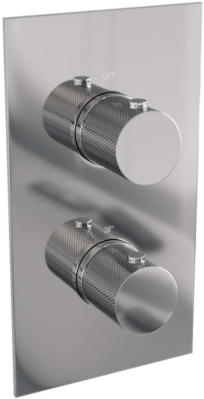 Brauer Chrome Carving - 3 Weg - Inbouwthermostaat - In/afbouwdelen - Chroom