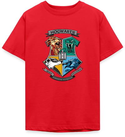 Harry Potter Hogwarts Logo T-Shirt Tiener